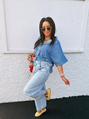 down under denim top