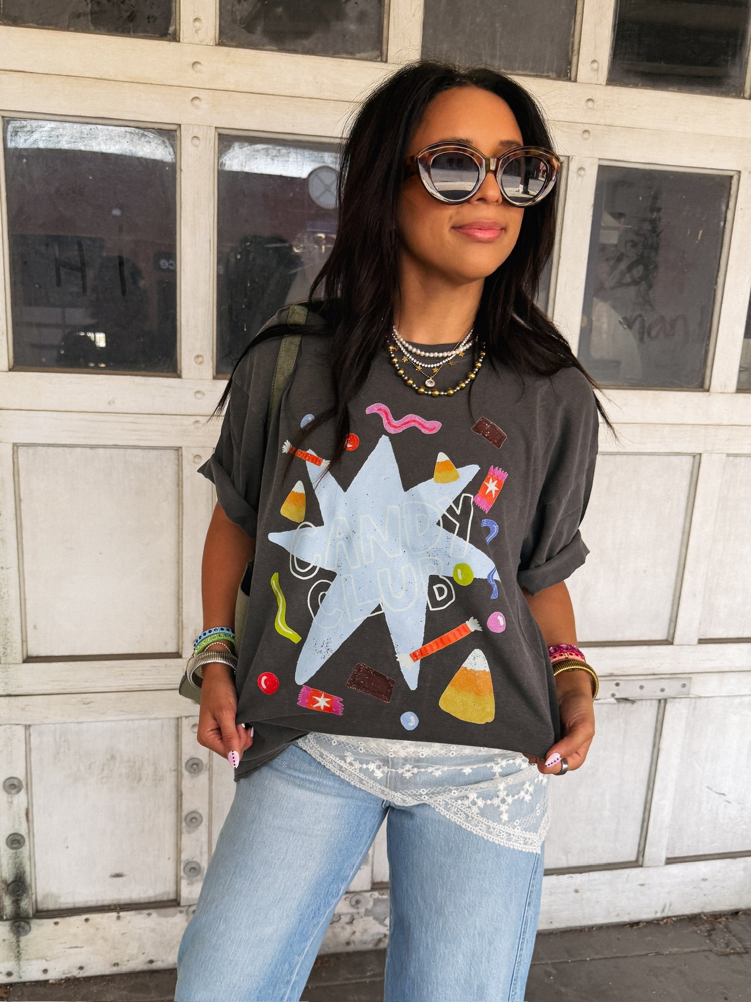 ETTA OG | candy club graphic tee - charcoal