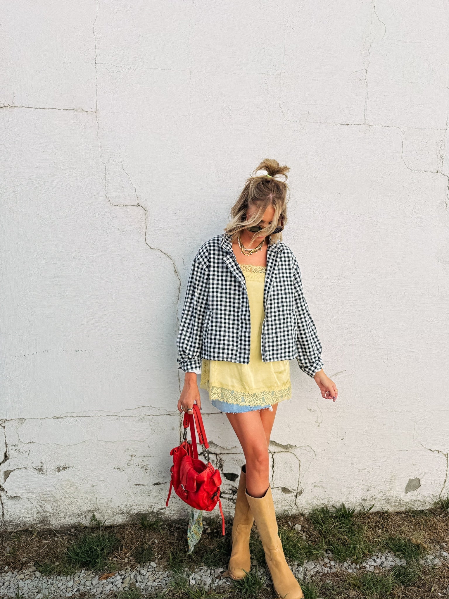 go go gingham jacket