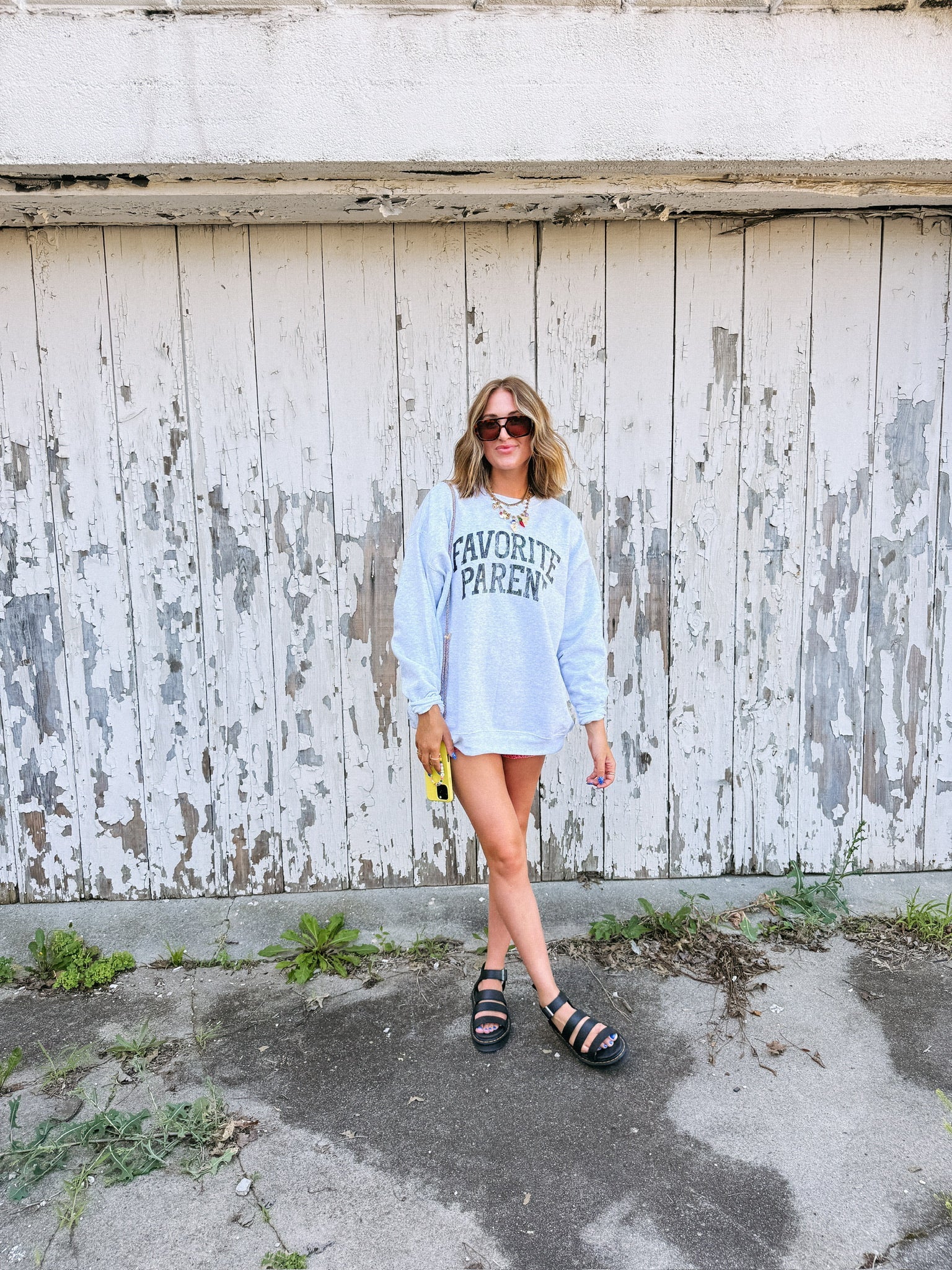 ETTA OG | favorite parent sweatshirt - ash / black