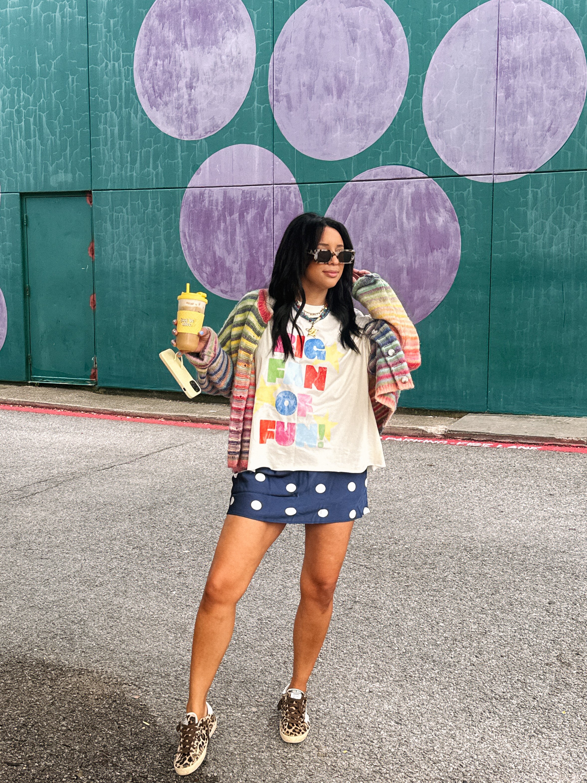 ETTA OG | big fan of fun! graphic tee - ivory
