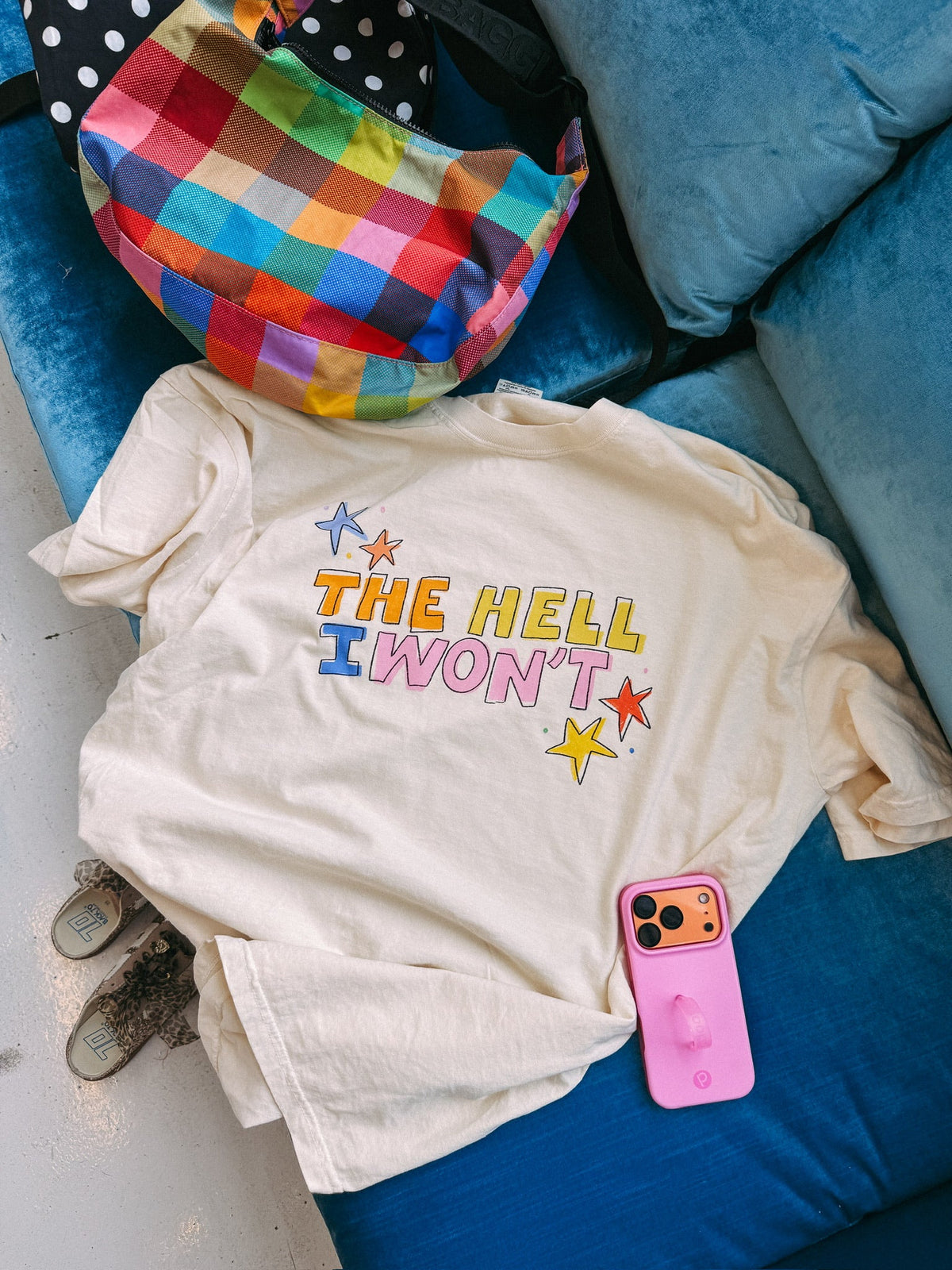 ETTA OG | the hell i won't graphic tee - ivory
