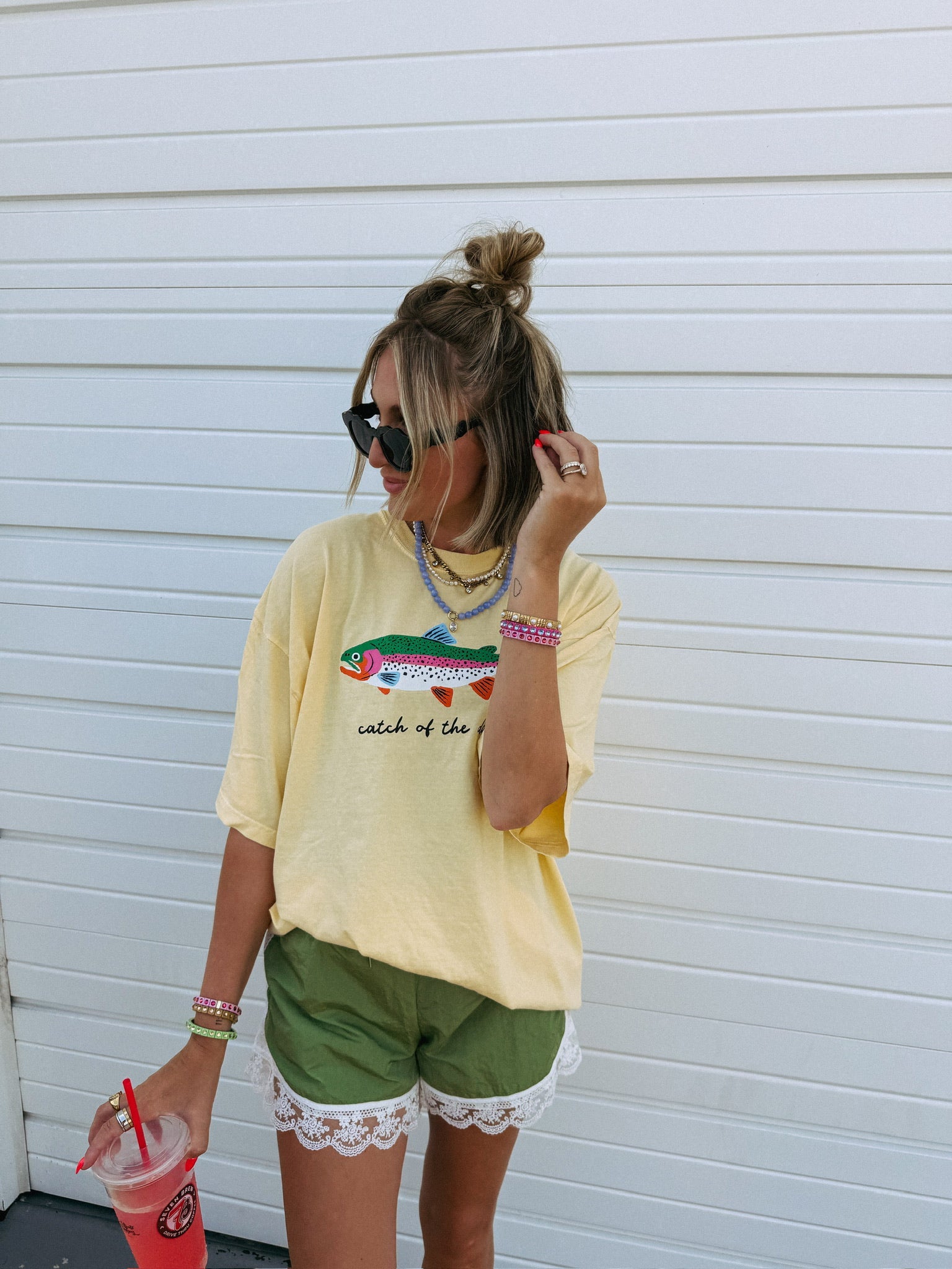 ETTA OG | catch of the day graphic tee - butter yellow