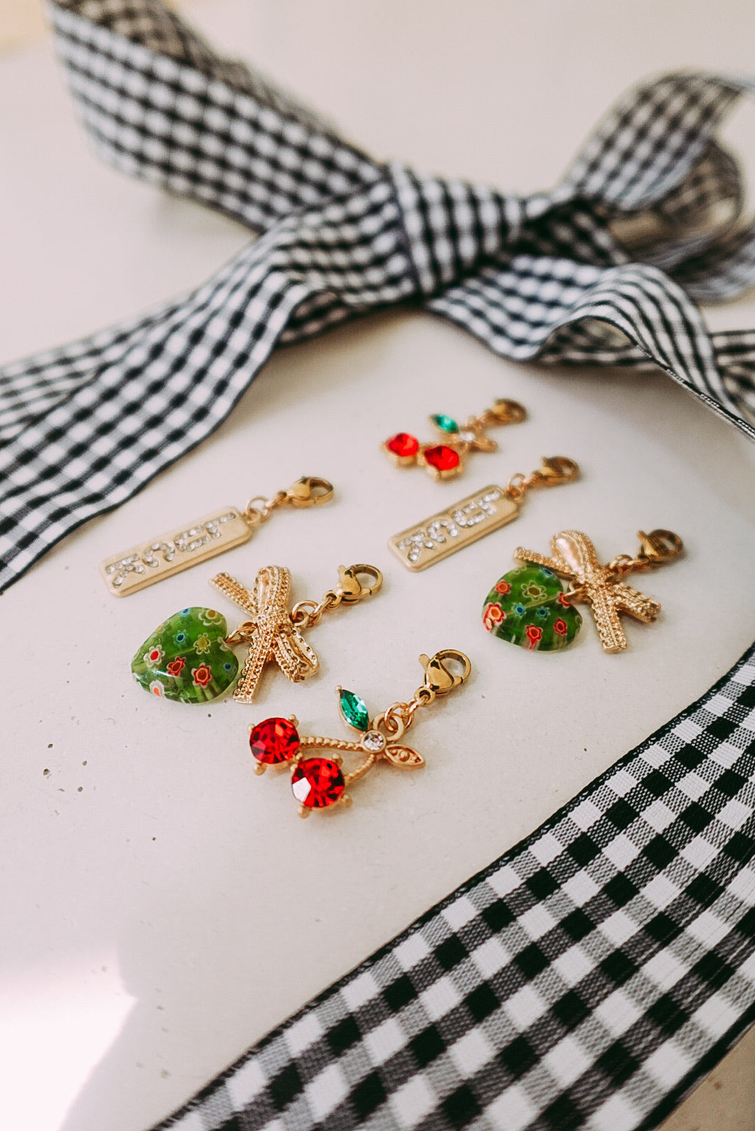 ETTA OG | gingham shoe charms