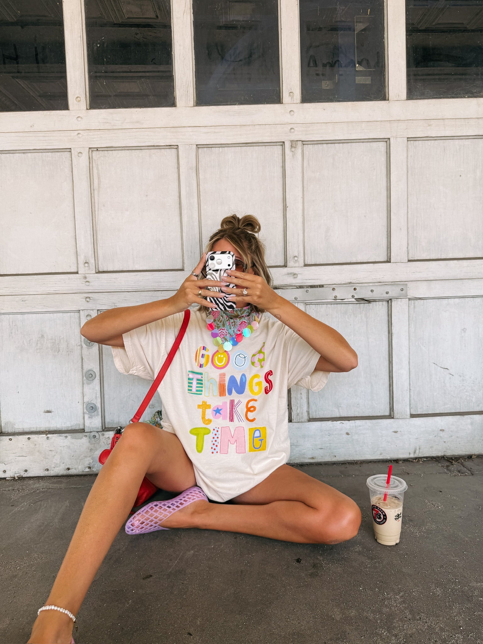 ETTA OG | good things take time graphic tee - ivory