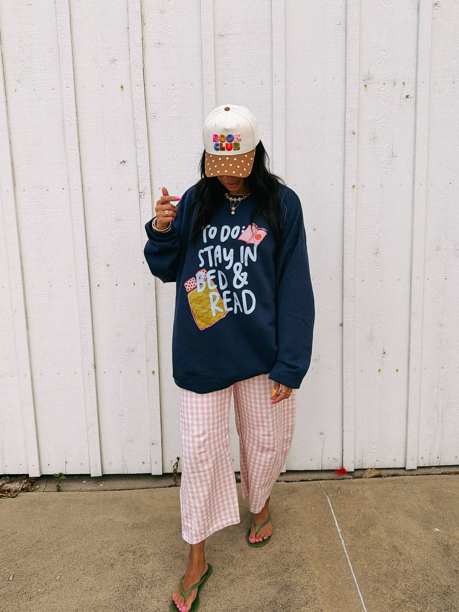 ETTA OG | stay in bed sweatshirt - navy