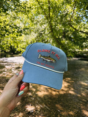 ETTA OG | blame it on my roots trucker hat - blue