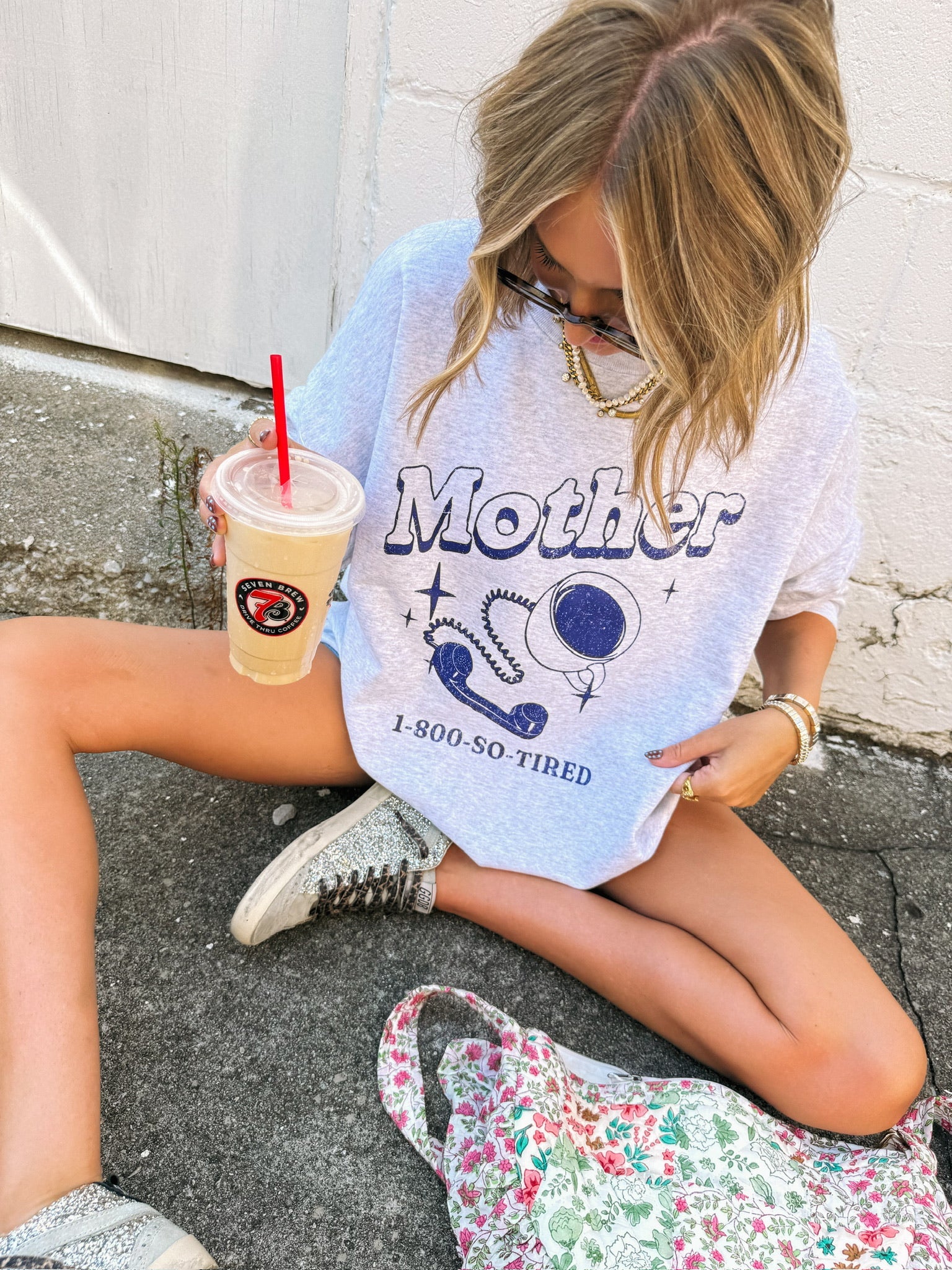 ETTA OG | 1-800-so-tired mother sweatshirt - ash