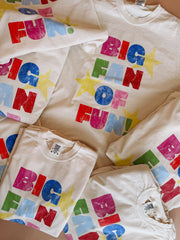 ETTA OG | big fan of fun! graphic tee - ivory