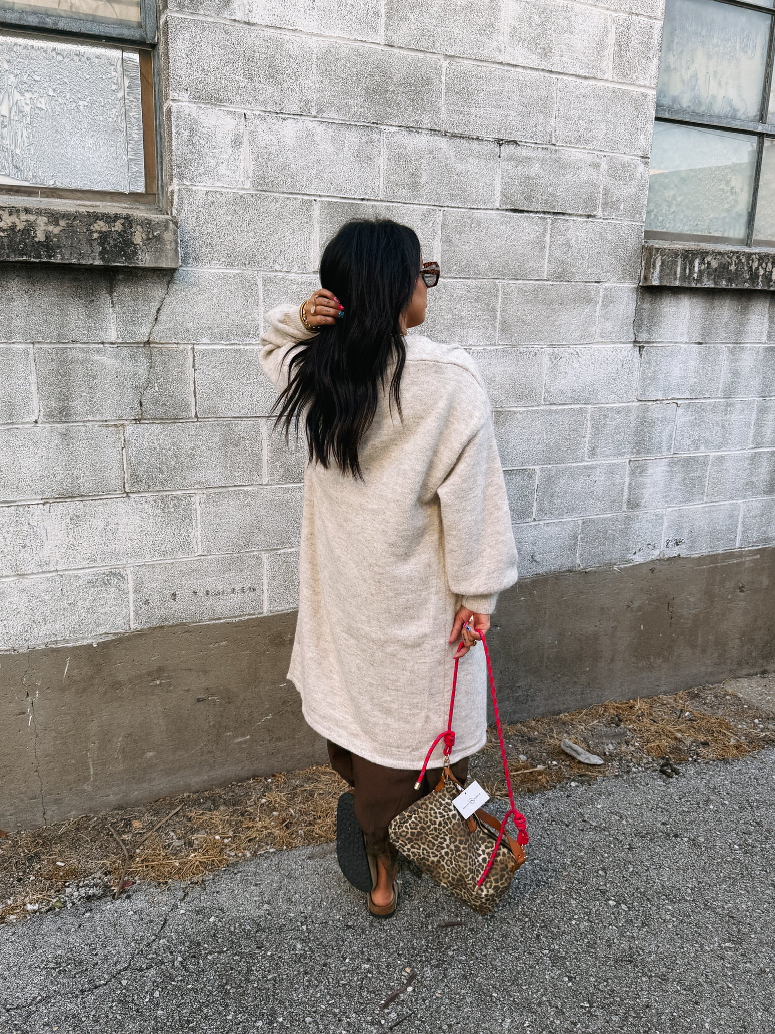 cream in my coffee cardigan