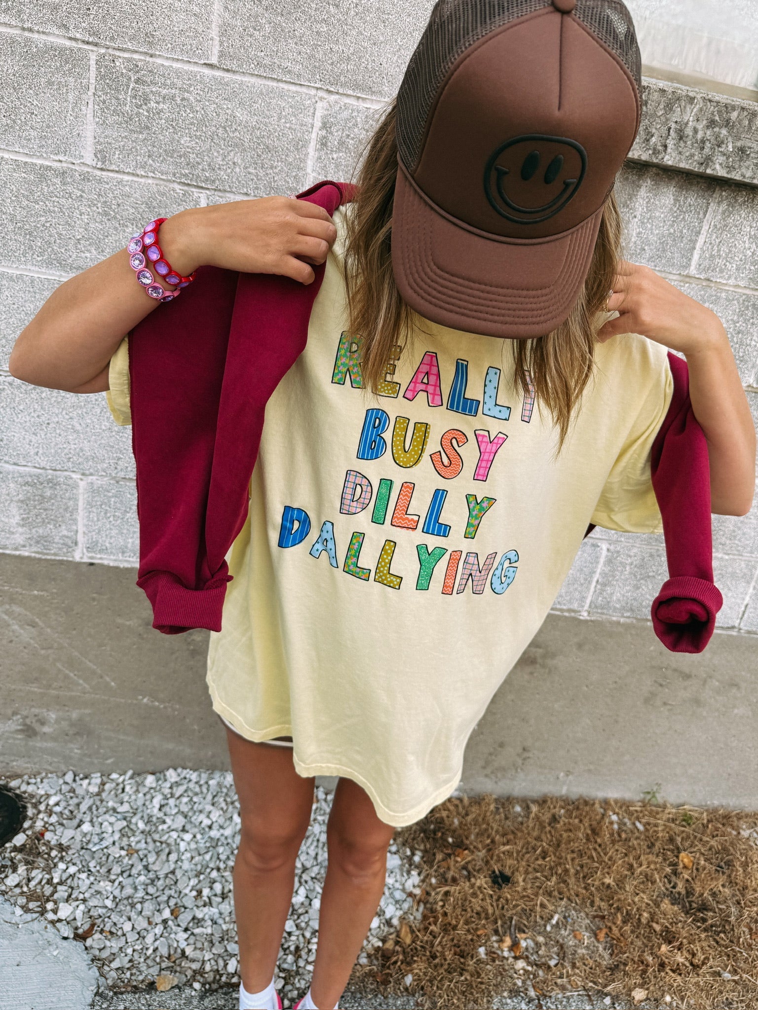 ETTA OG | dilly dallying graphic tee - butter yellow