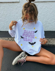 ETTA OG | scary movie club sweatshirt - ash