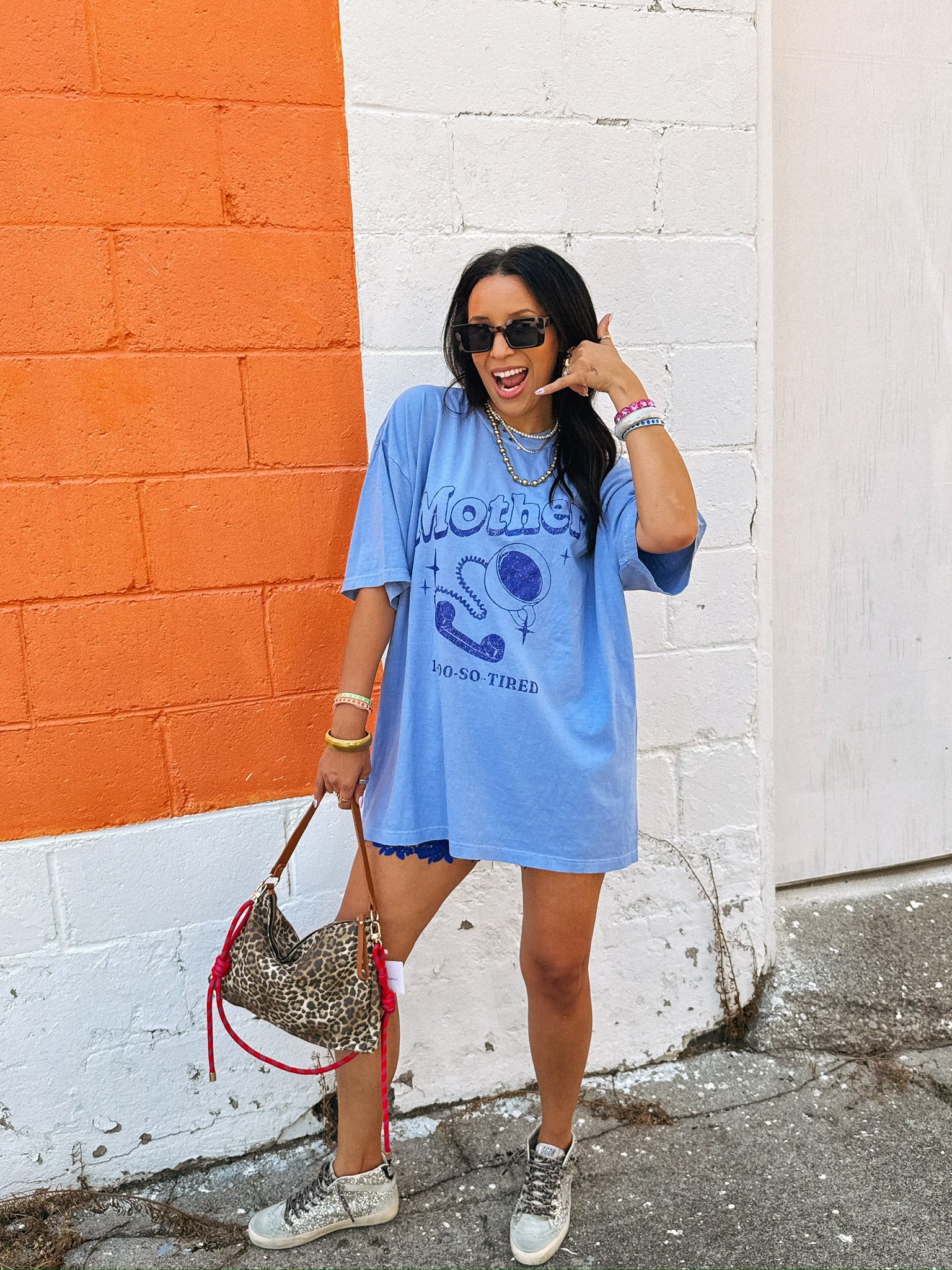 ETTA OG | 1-800-so-tired mother graphic tee - denim