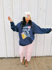ETTA OG | stay in bed sweatshirt - navy