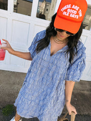 gotta go gingham dress