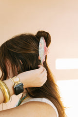 gone fishin hair clip - pink