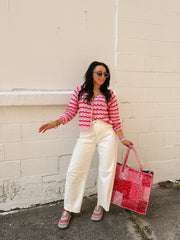 coming up roses crochet top