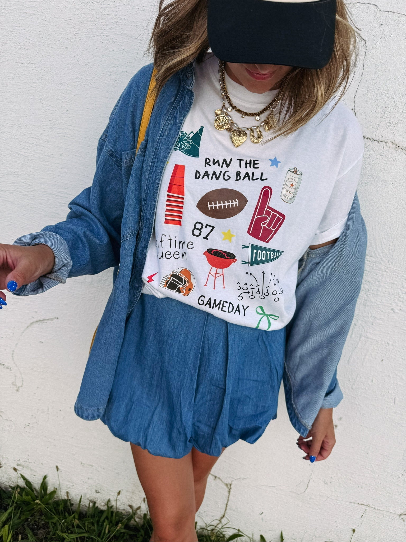 ETTA OG | halftime queen graphic tee - white