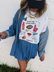 ETTA OG | halftime queen graphic tee - white