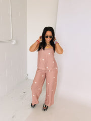 cup of tea polka dot pants