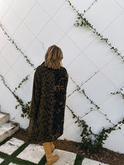 DAVI & DANI | leopard trench coat
