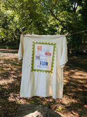 ETTA OG | go with the flow graphic tee - ivory
