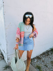 can't get enough stripe cardigan