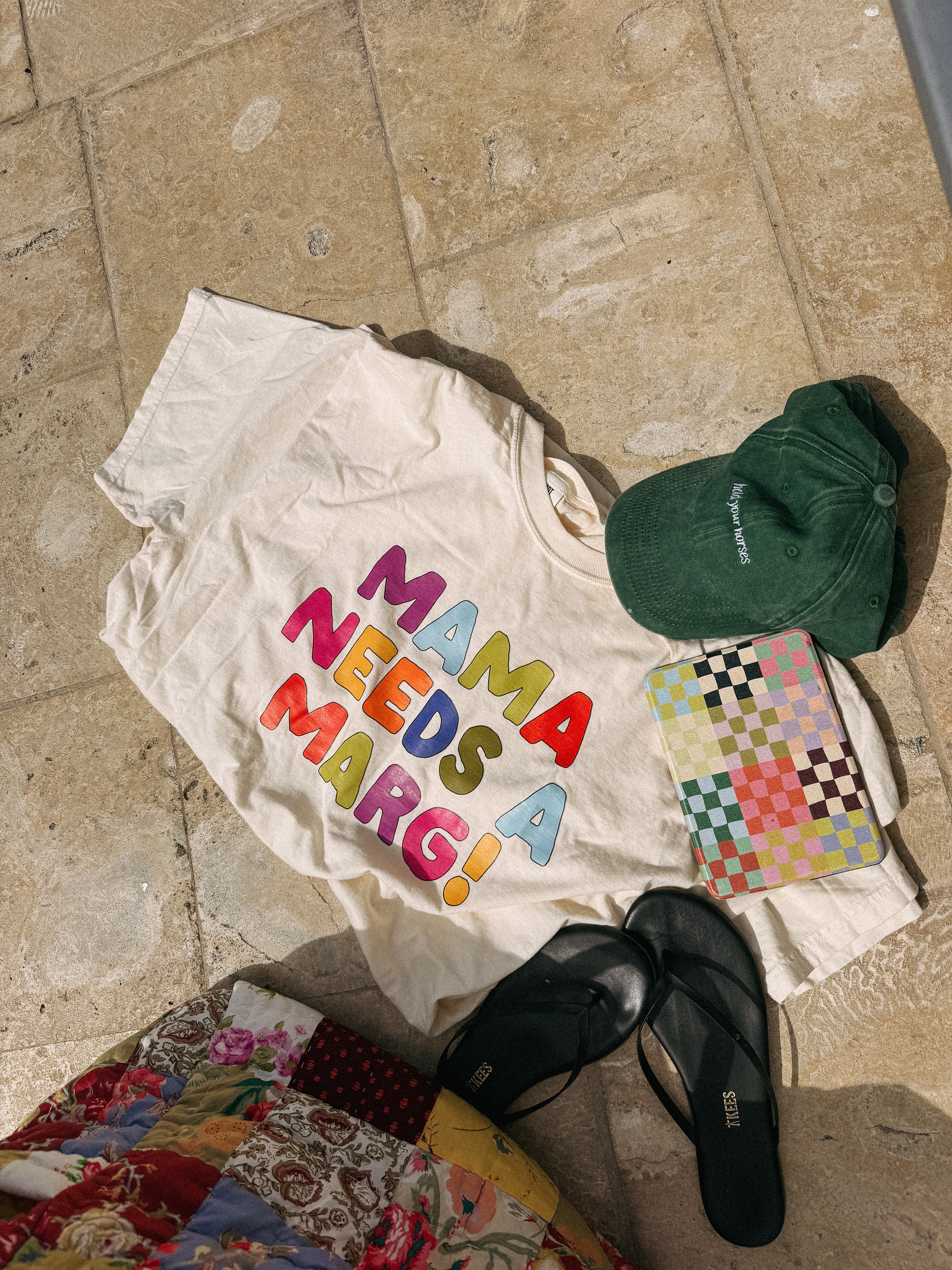 ETTA OG | mama needs a marg graphic tee - ivory / multicolor