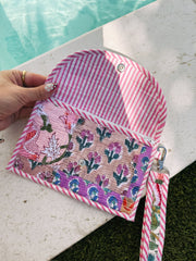 ETTA OG | quilted wristlet - peachy