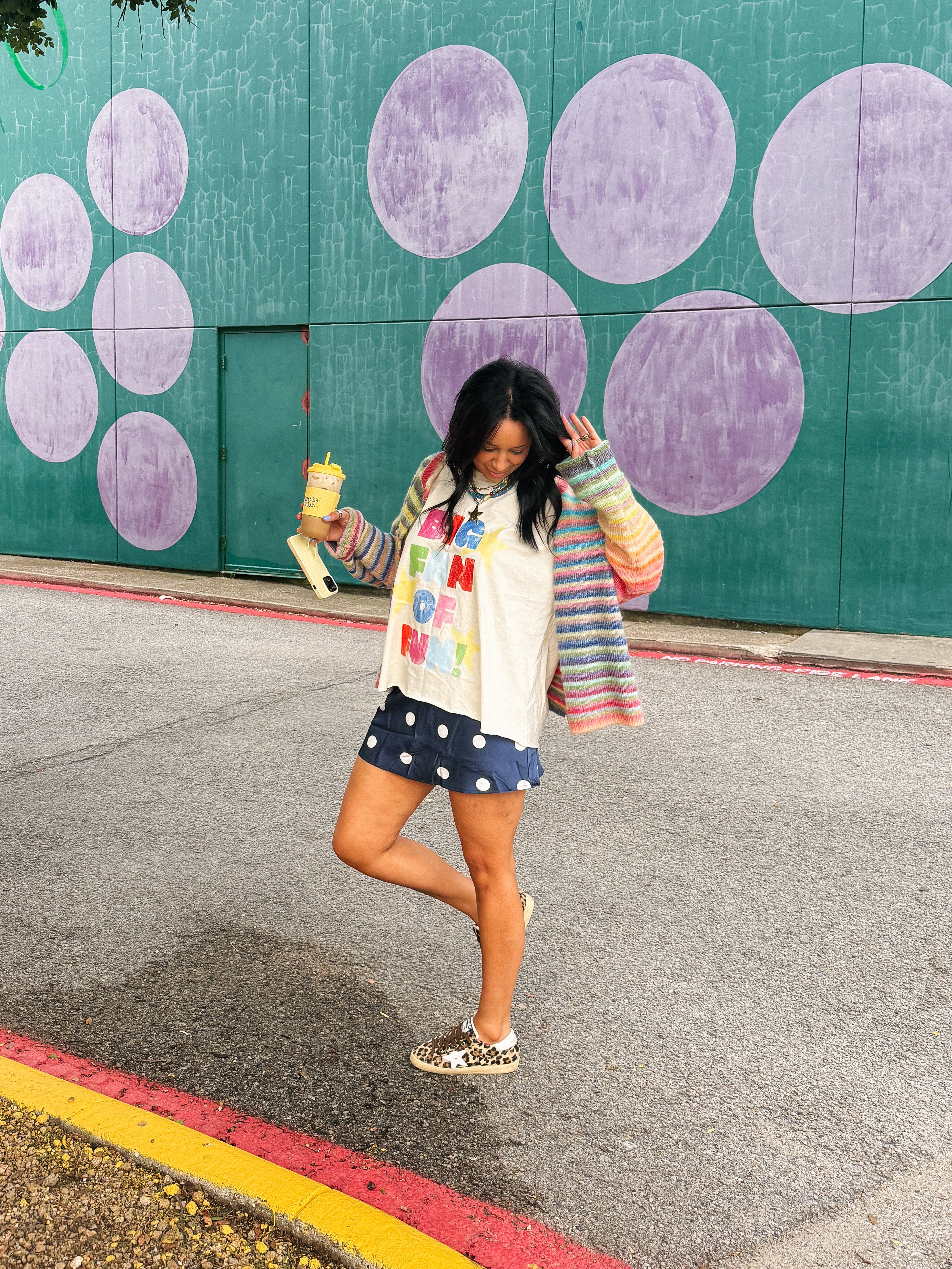 ETTA OG | big fan of fun! graphic tee - ivory