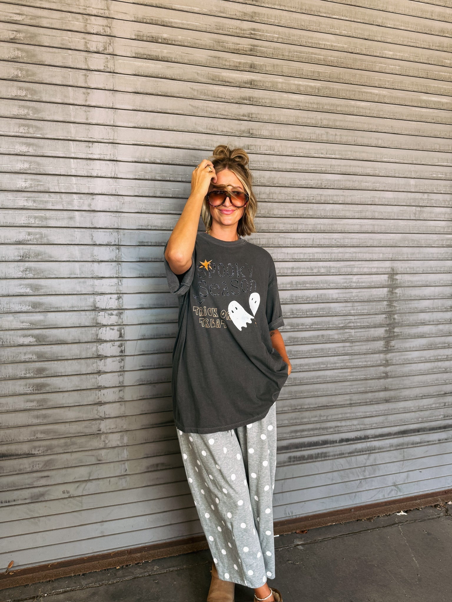 ETTA OG | ghost season graphic tee - charcoal
