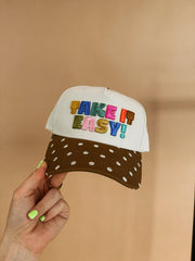 ETTA OG | take it easy! trucker hat - polka dot