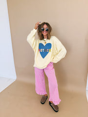 girly gingham pants - light pink