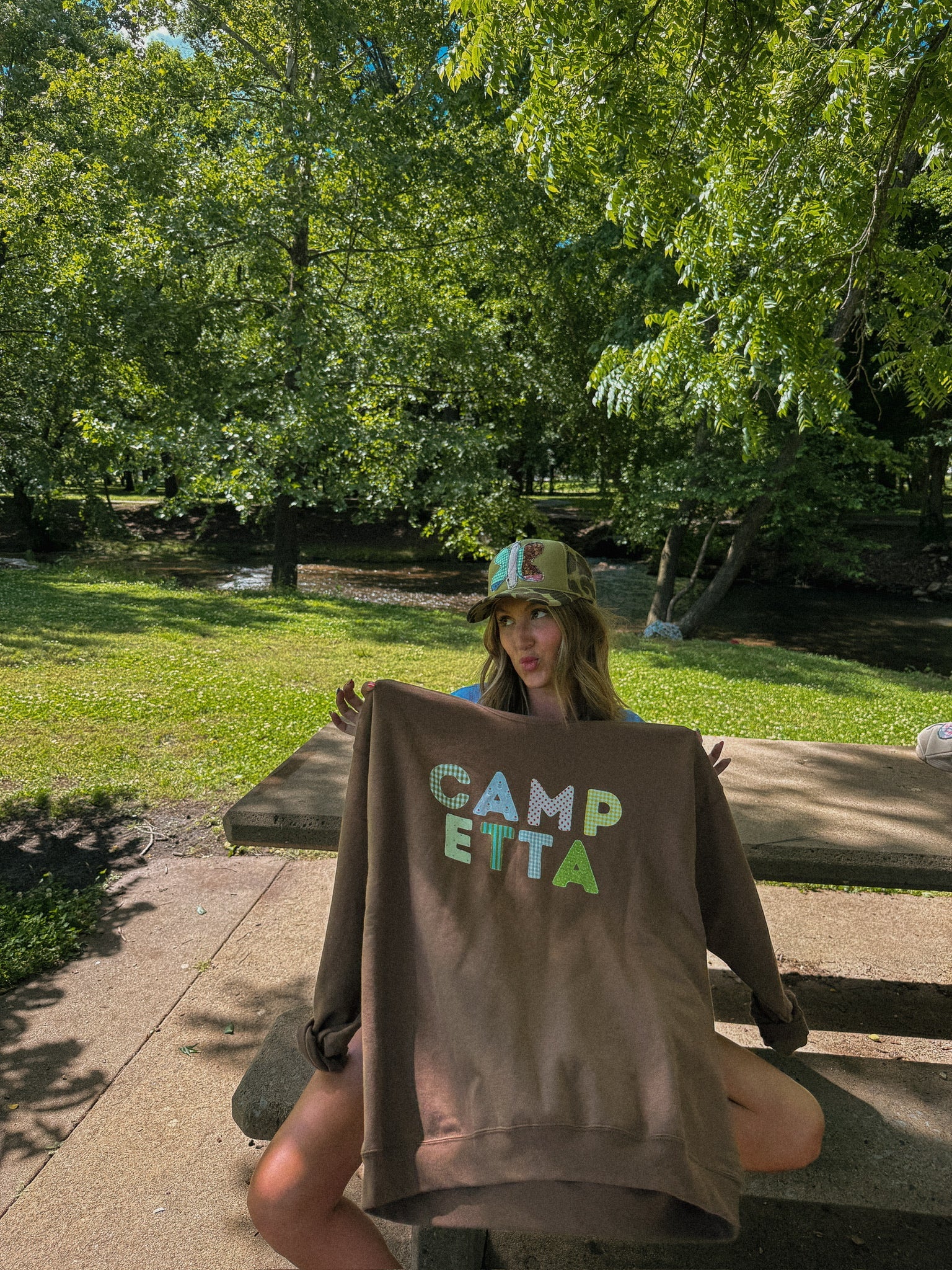 ETTA OG | camp etta sweatshirt - brown