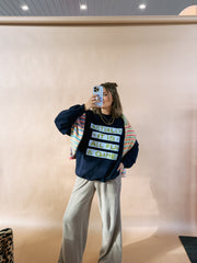 ETTA OG | all fun and games sweatshirt - navy