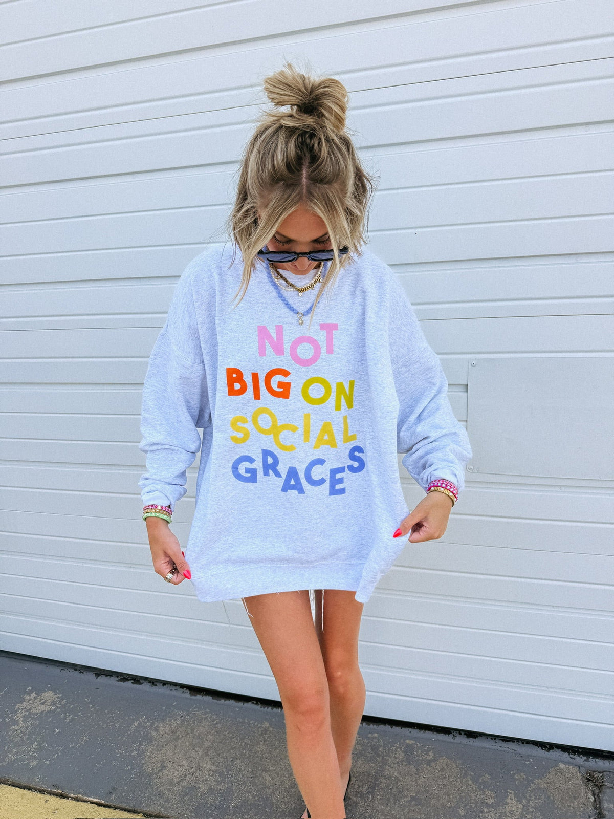 ETTA OG | social graces sweatshirt - ash