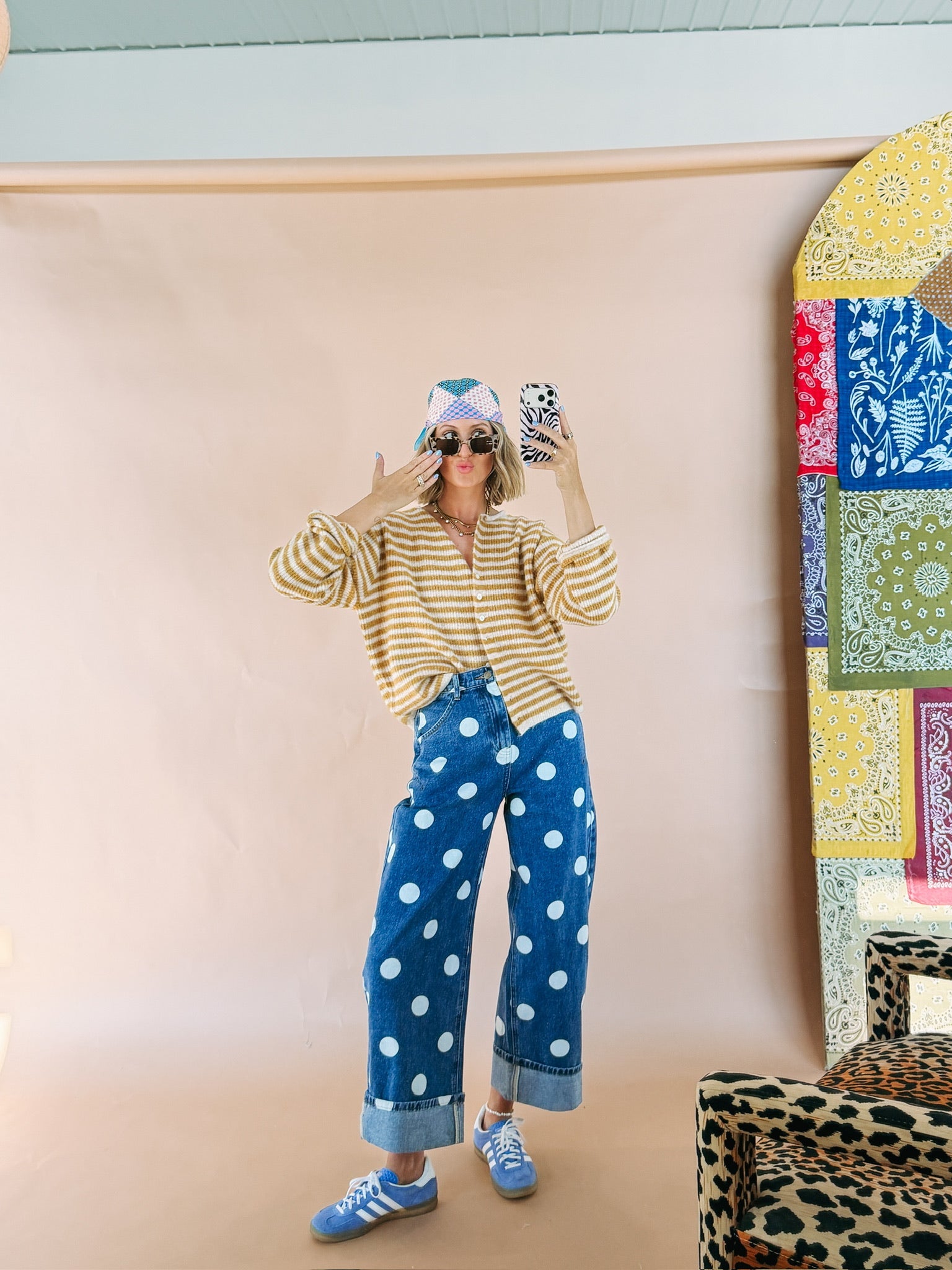 golden vista stripe sweater