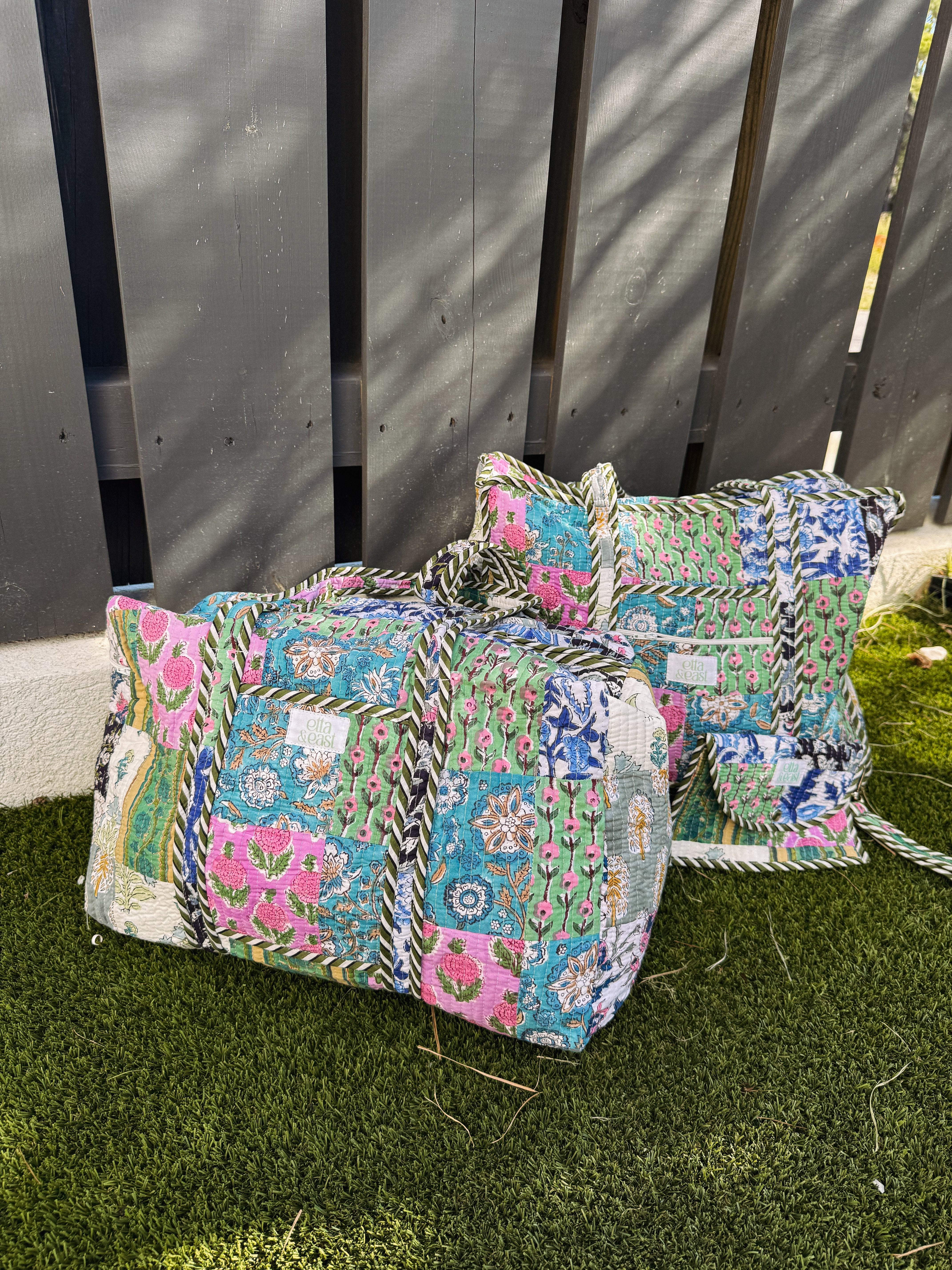 ETTA OG | quilted tote bag - huckleberry