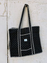 ETTA OG | quilted tote bag - polka dot