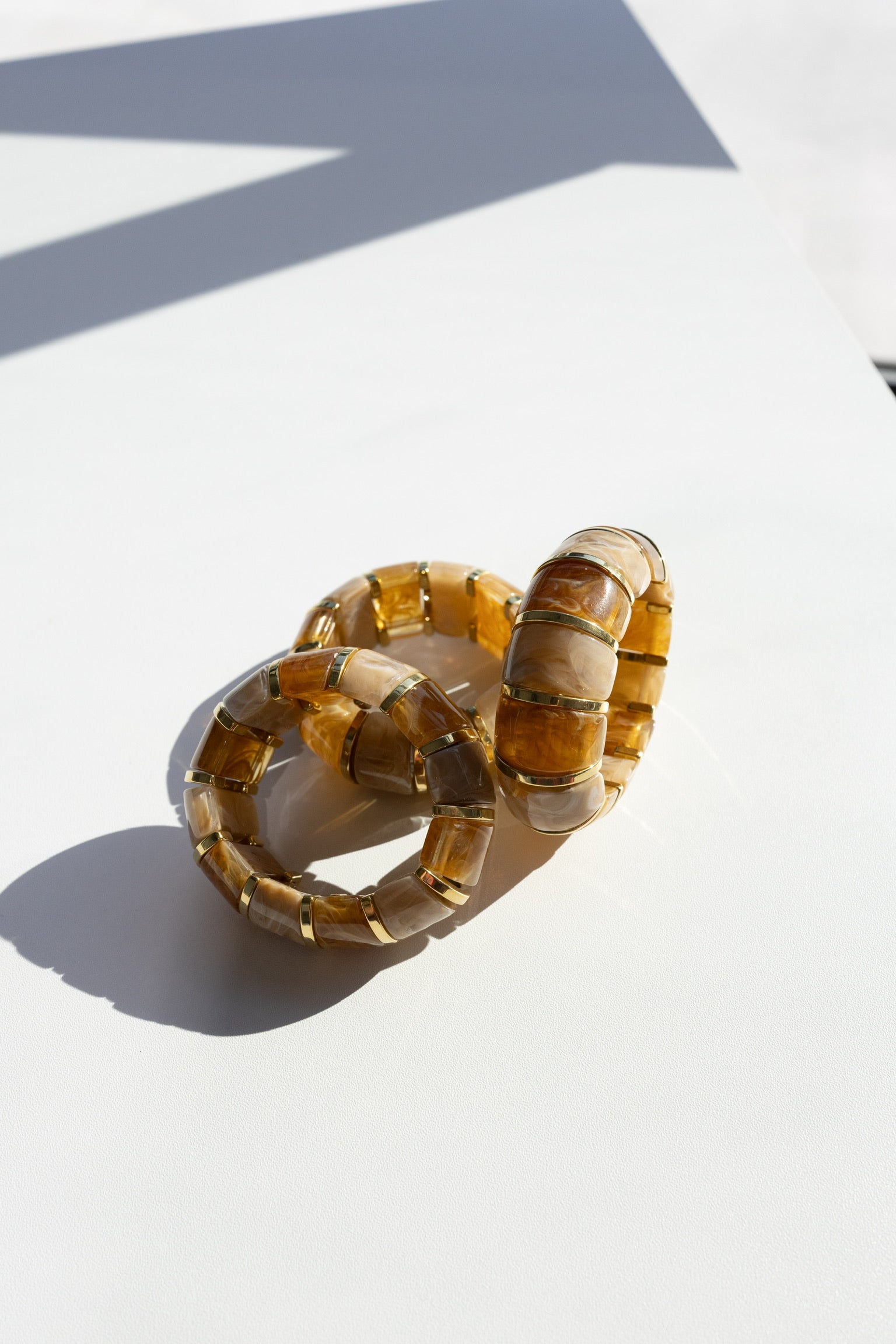 beljoy | bibi stretch bracelet - light brown