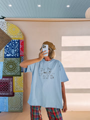 all the dogs oversized graphic tee