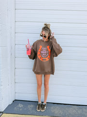 ETTA OG | peace and quiet sweatshirt - brown
