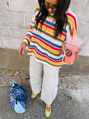 charmed life stripe sweater