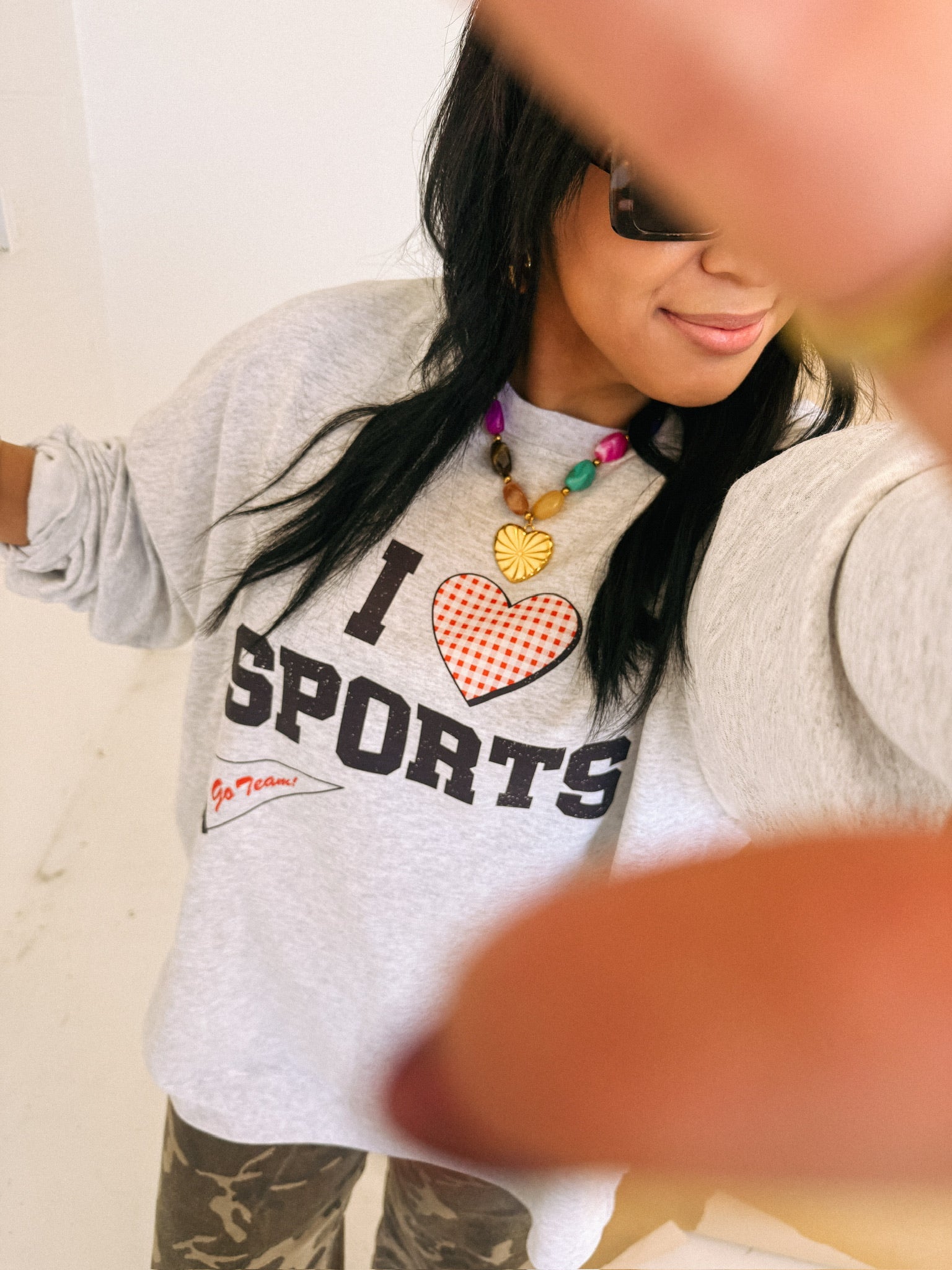 ETTA OG | i ♡ sports sweatshirt - ash