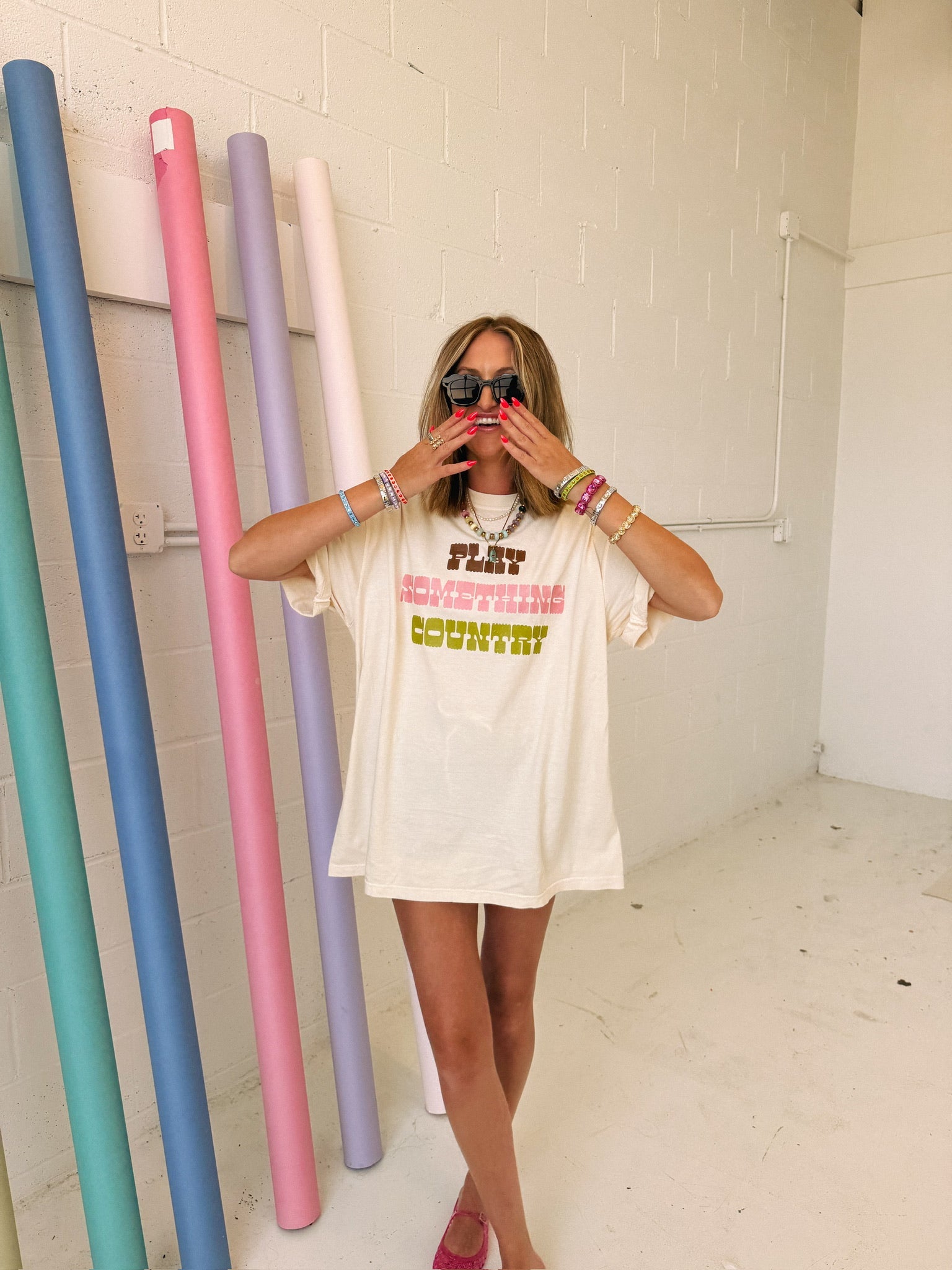 ETTA OG | play something country graphic tee - ivory