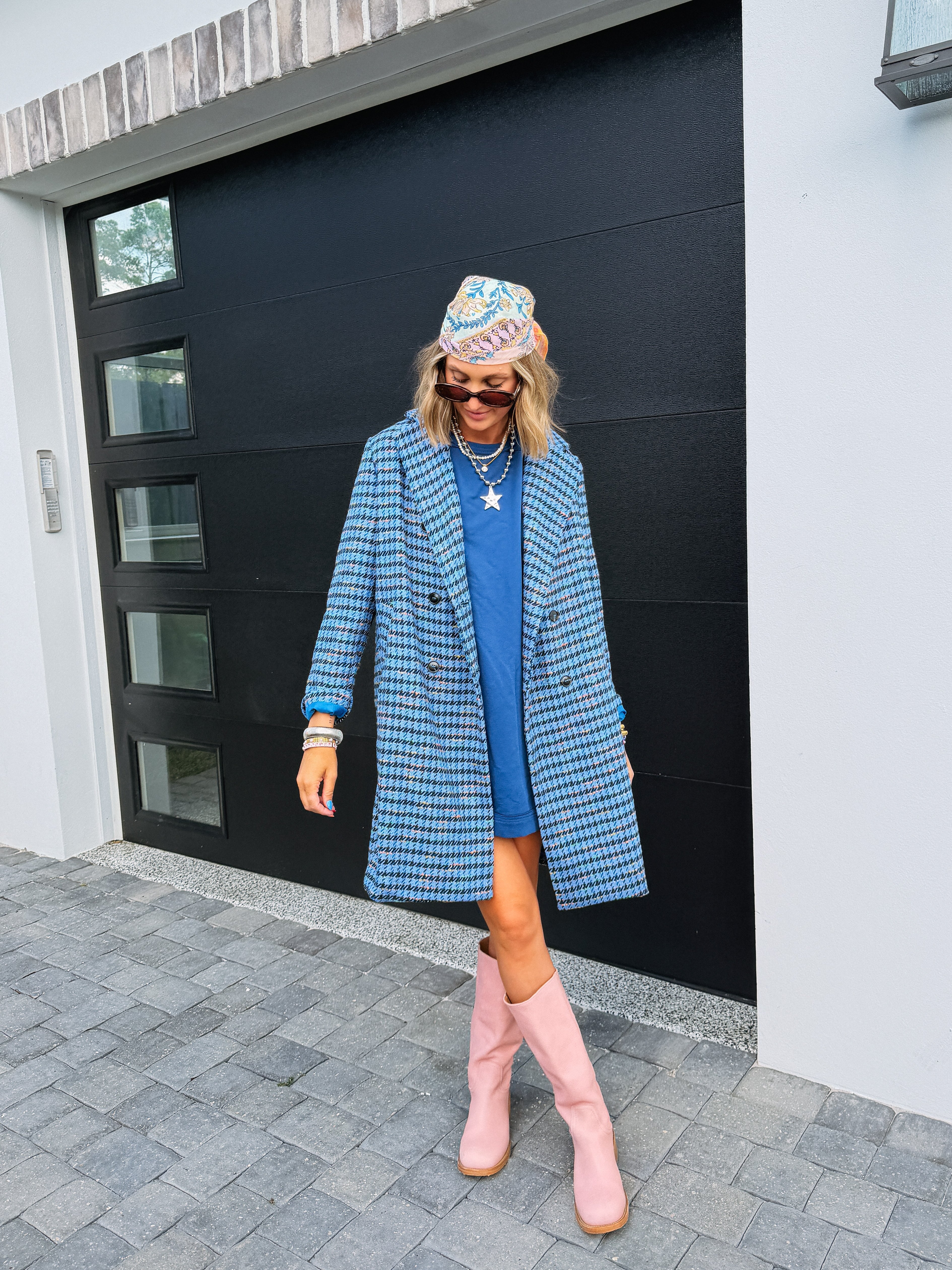 DAVI & DANI | harvest moon houndstooth coat