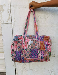 ETTA OG | quilted duffle bag - peachy
