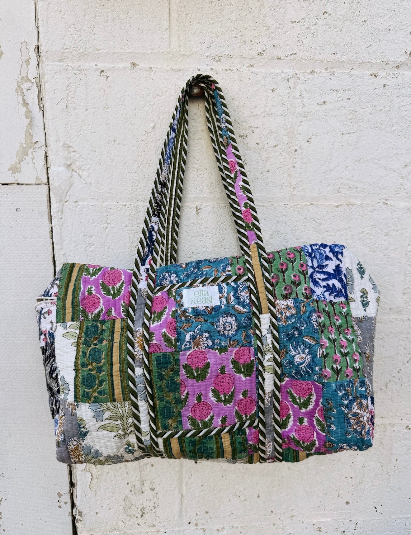 ETTA OG | quilted duffle bag - huckleberry