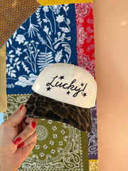 ETTA OG | lucky stars trucker hat - leopard