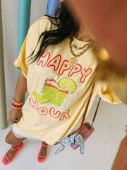 ETTA OG | happy hour graphic tee - butter yellow